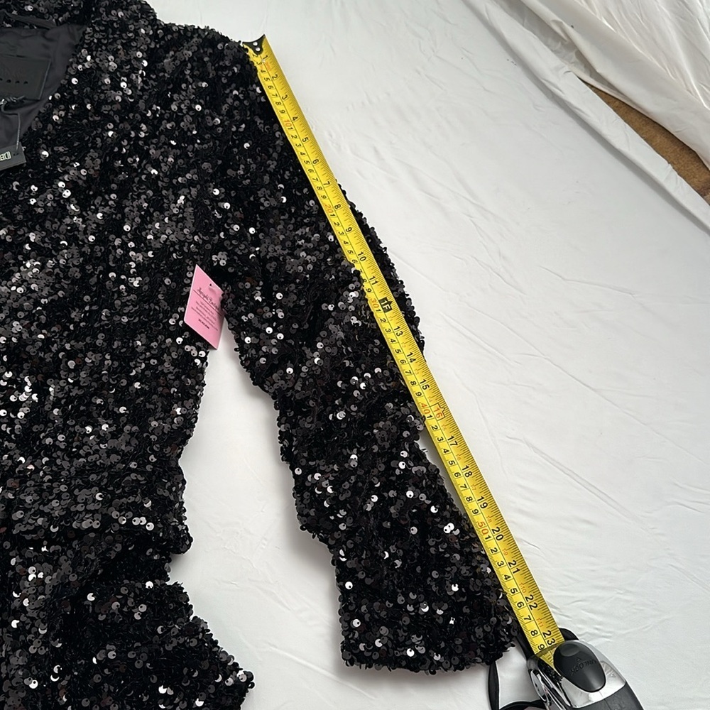 Blank NYC Break the Bank black velvet sequin blazer - Picture 11 of 13